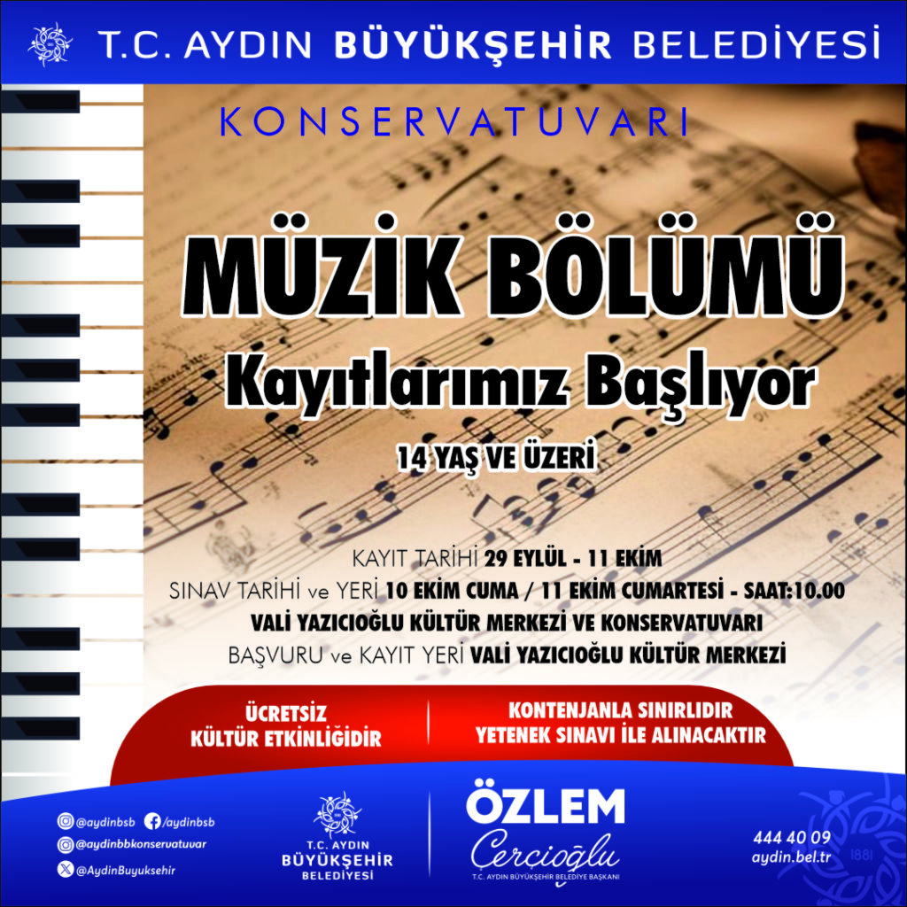 BAŞKAN ÇERÇİOĞLU’NDAN MÜZİKSEVERLERE DAVET