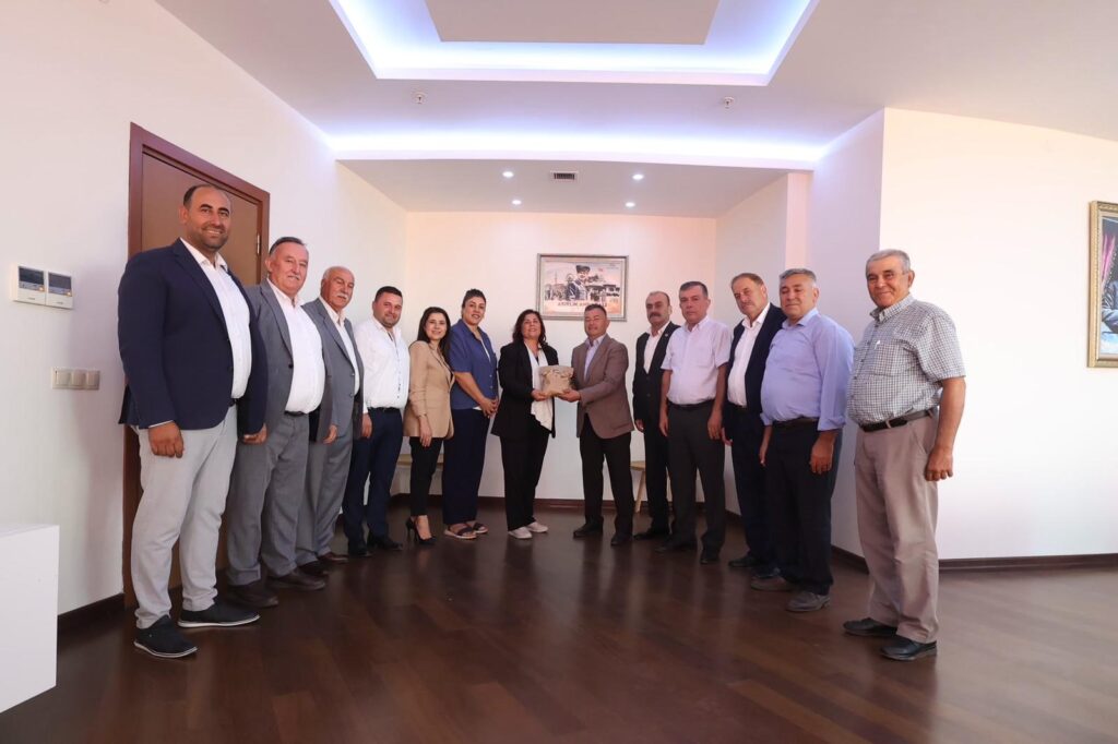 BAŞKAN ÇERÇİOĞLU’NA TÜRKİYE MUHTARLAR DERNEĞİ AYDIN ŞUBESİ’NDEN ZİYARET