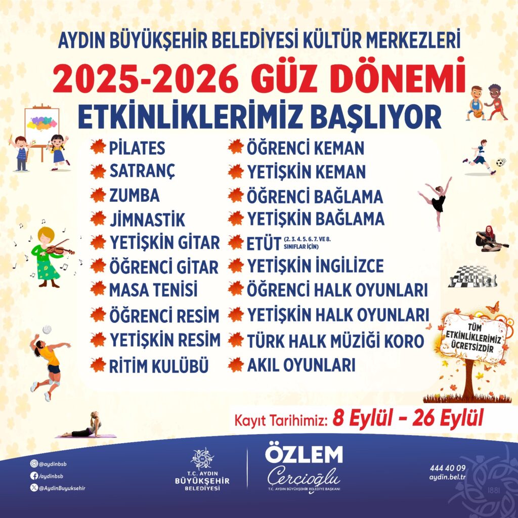 BAŞKAN ÇERÇİOĞLU AYDINLILARI SPOR, SANAT VE EĞİTİMLE BULUŞTURUYOR