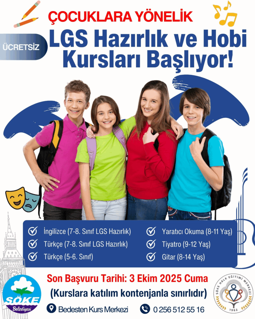Söke Belediyesi’nden Öğrencilere Ücretsiz LGS Hazırlık Kursu