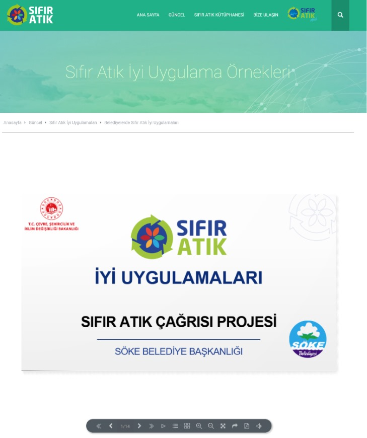 Söke Belediyesi’ne Sıfır Atıkta Büyük Onur!