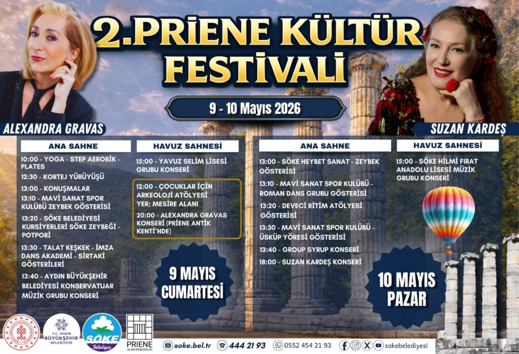 Hafta sonu kimselere söz vermeyin! 2. Priene Kültür Festivali 9-10 Mayıs’ta