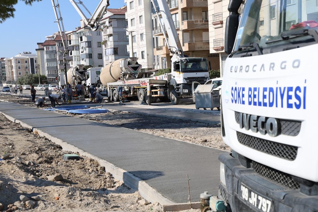 SÖKE’DE BİSİKLET VE YÜRÜYÜŞ YOLU PROJESİ ADIM ADIM İLERLİYOR